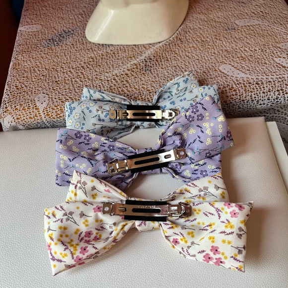 Hair bow barette, Bow hair clip, Hair clip, barette, party hair clip - Picture 3 of 6